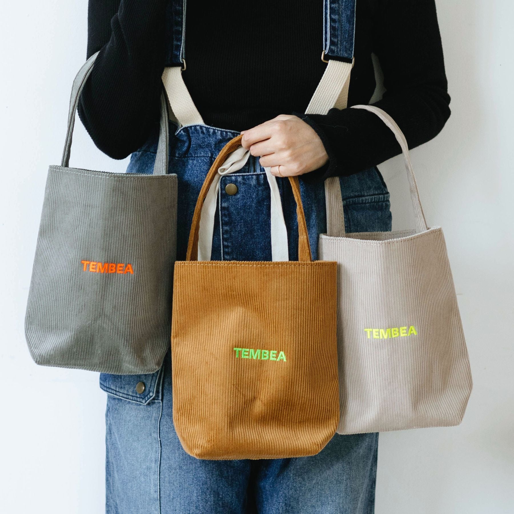 TEMBEA BAGUETTE TOTE MINI／CORDUROY｜バッグ｜オルネ ド フォイユ