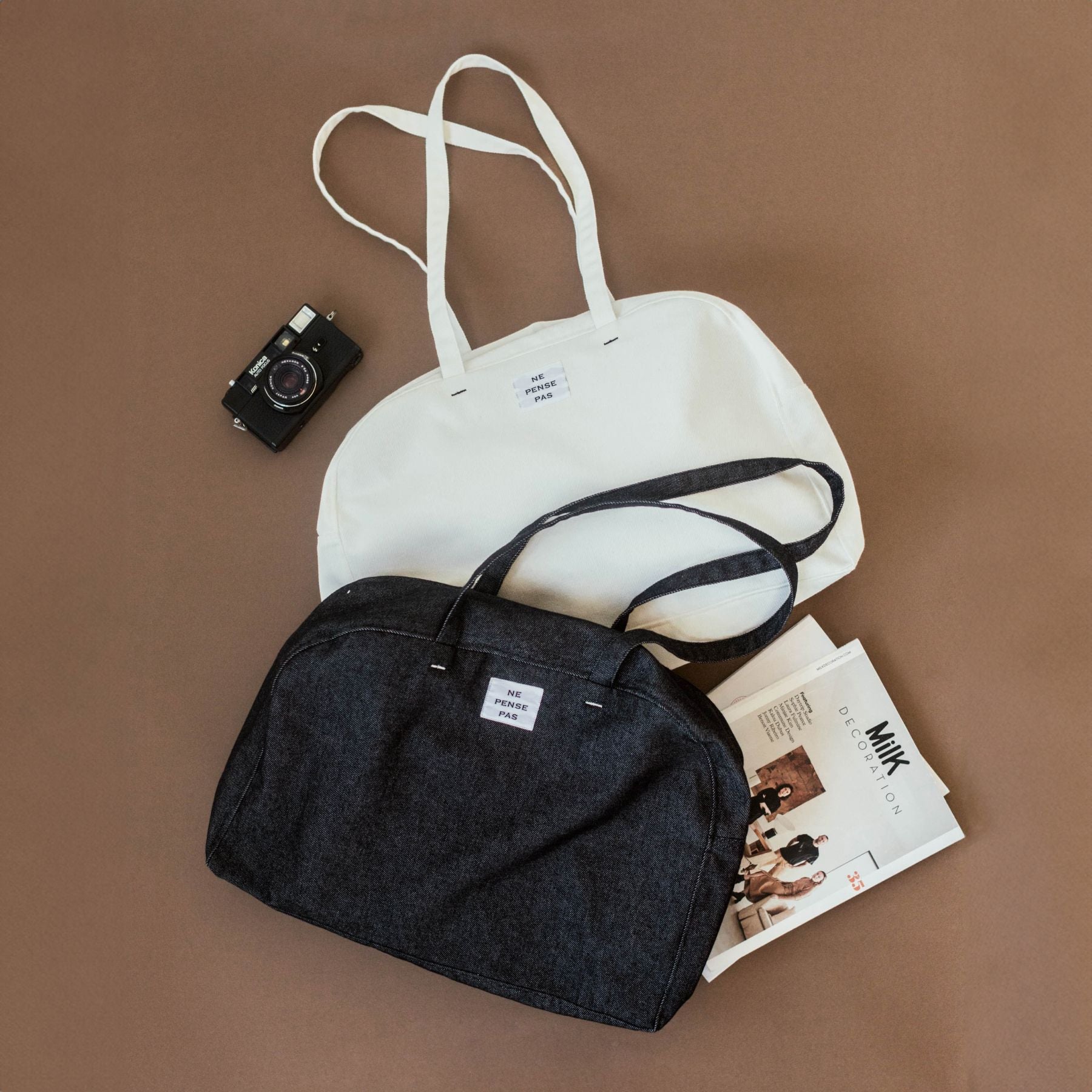 ne pense pas デニムボストンバッグ｜バッグ｜オルネ ド フォイユ公式