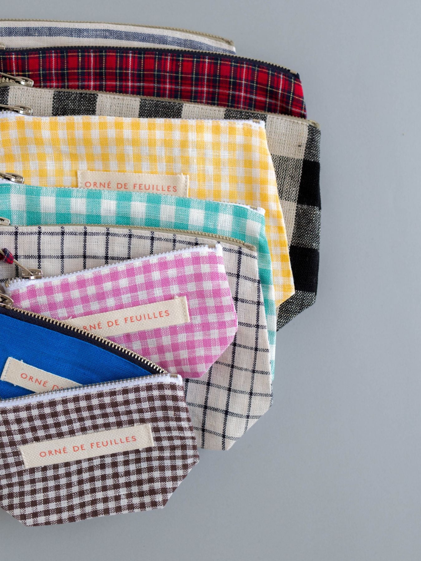 fog linen work × Orné de Feuilles ポーチ