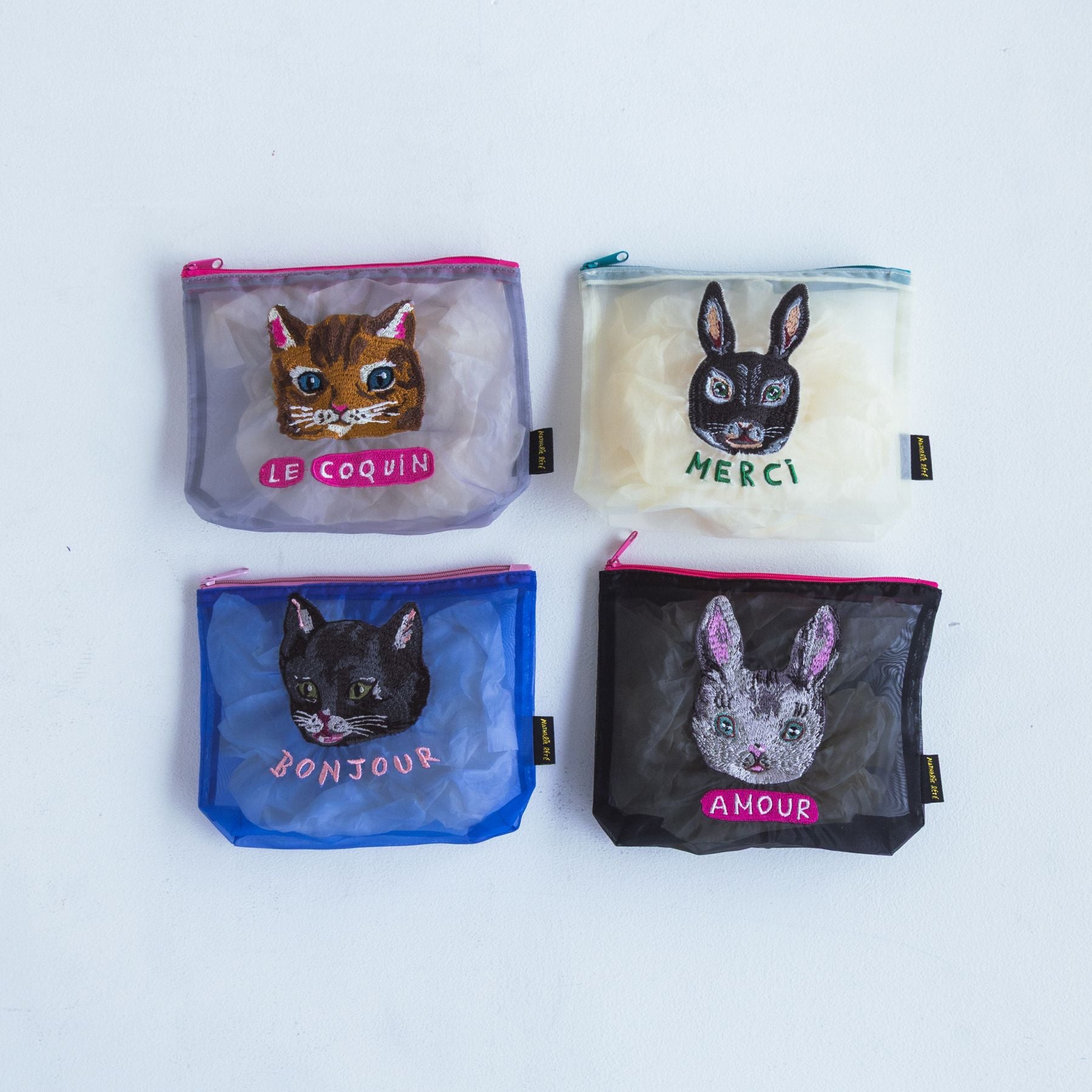 Nathalie Lete／Organdy pouch（刺繍ポーチ）｜ポーチ｜オルネ ド