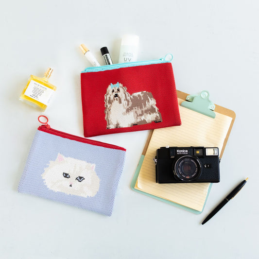 フェイバリットシングス ジャガードポーチ