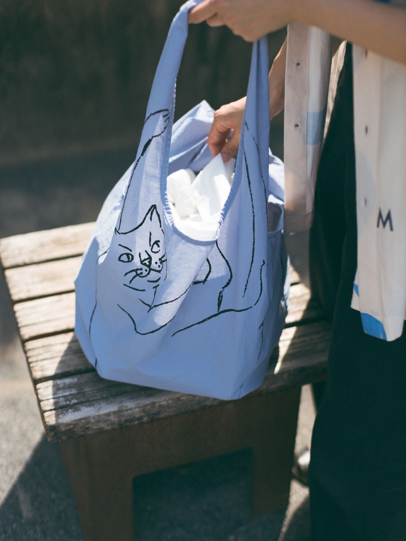 ROOTOTE ぶらさがりねこのマルシェトート