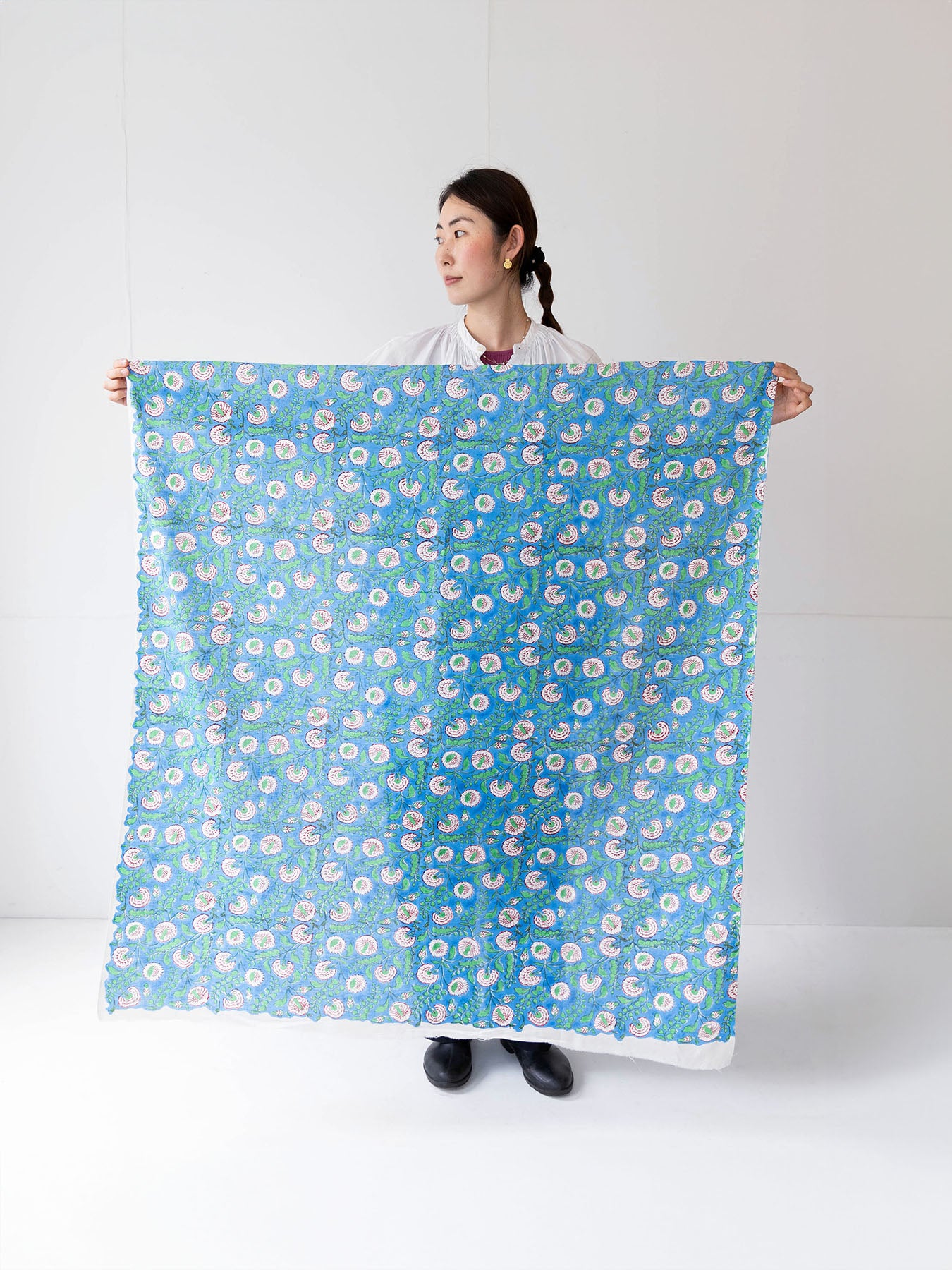 カットクロス ブロックプリント(約100cm角)