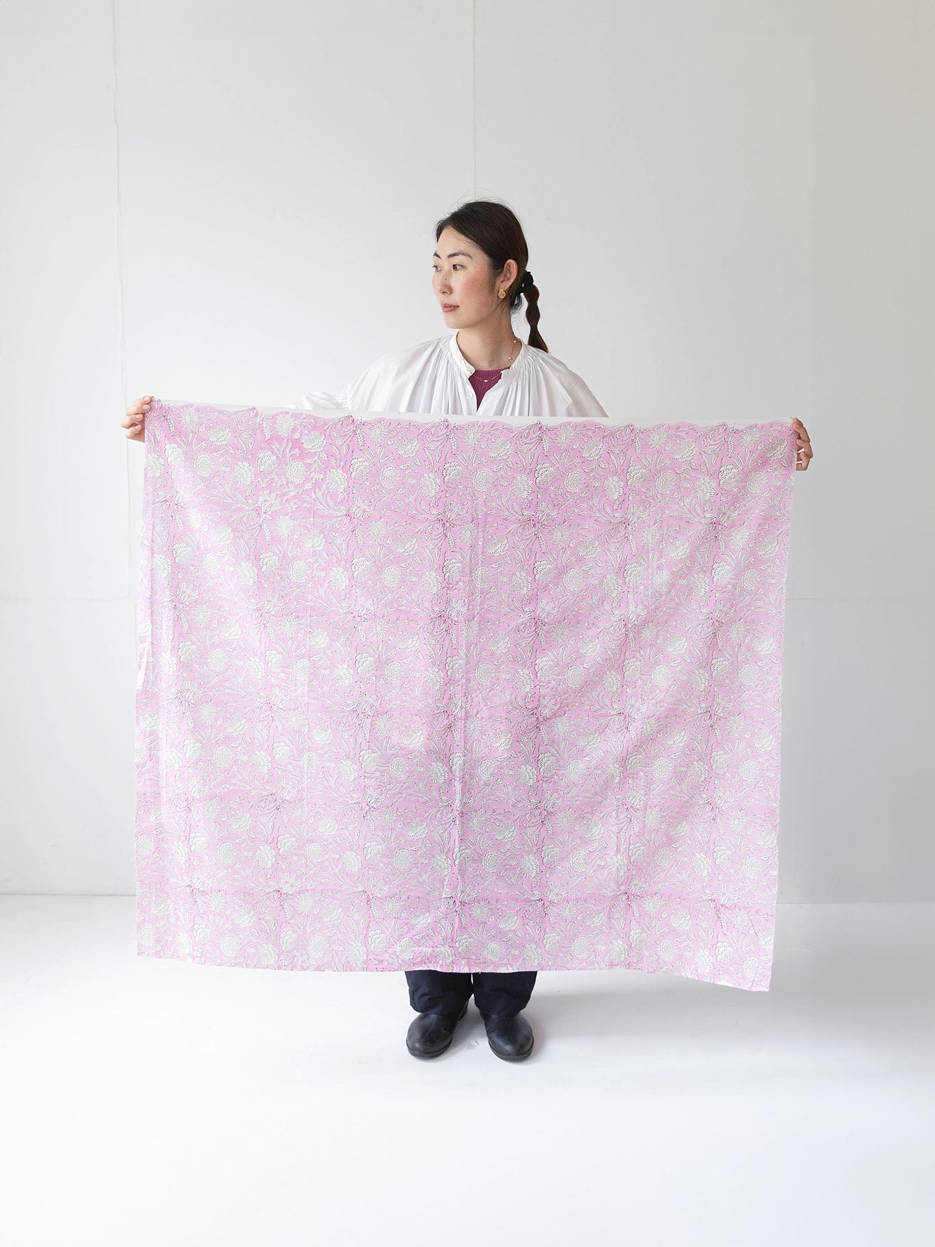 カットクロス ブロックプリント(約100cm角)