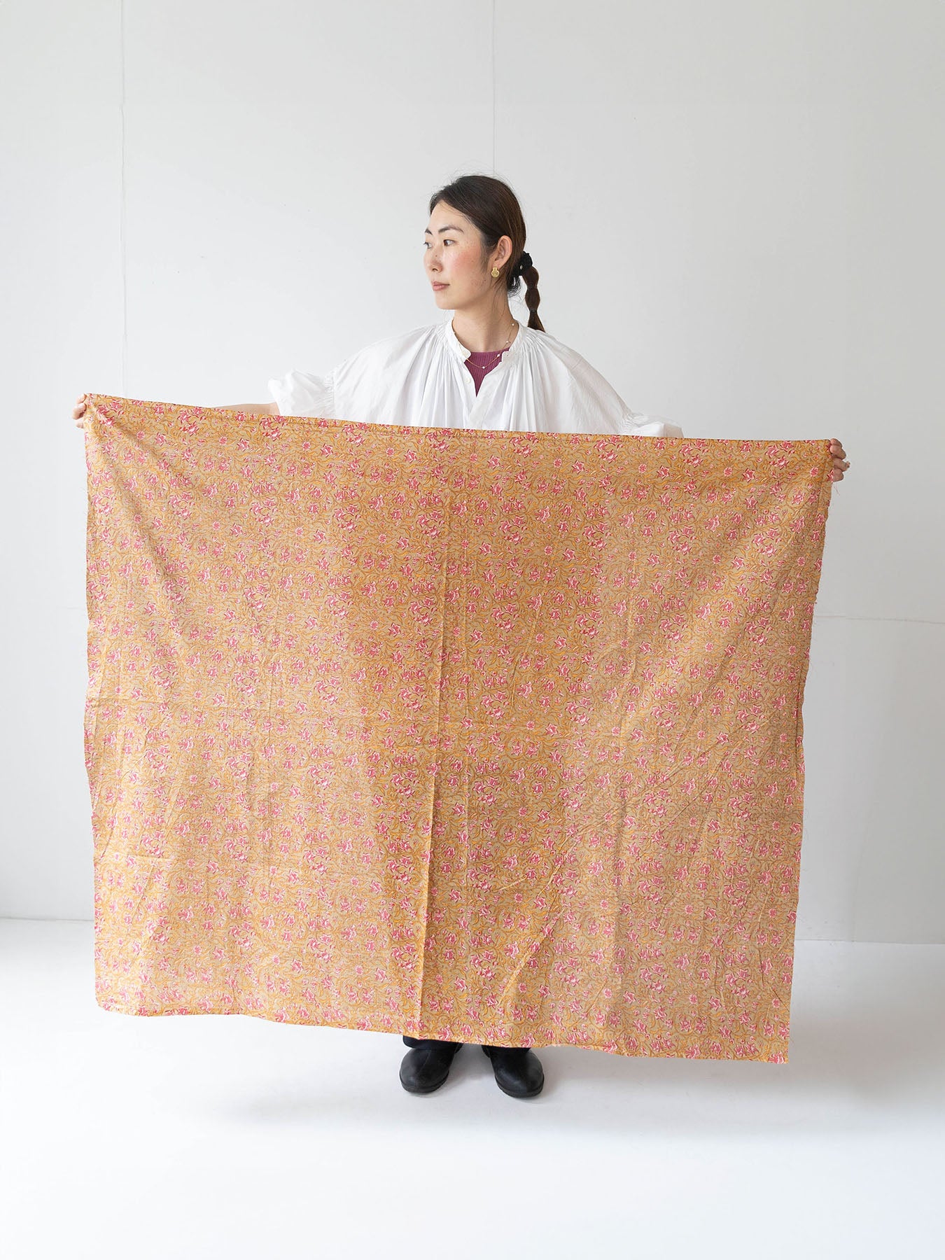 カットクロス ブロックプリント(約100cm角)