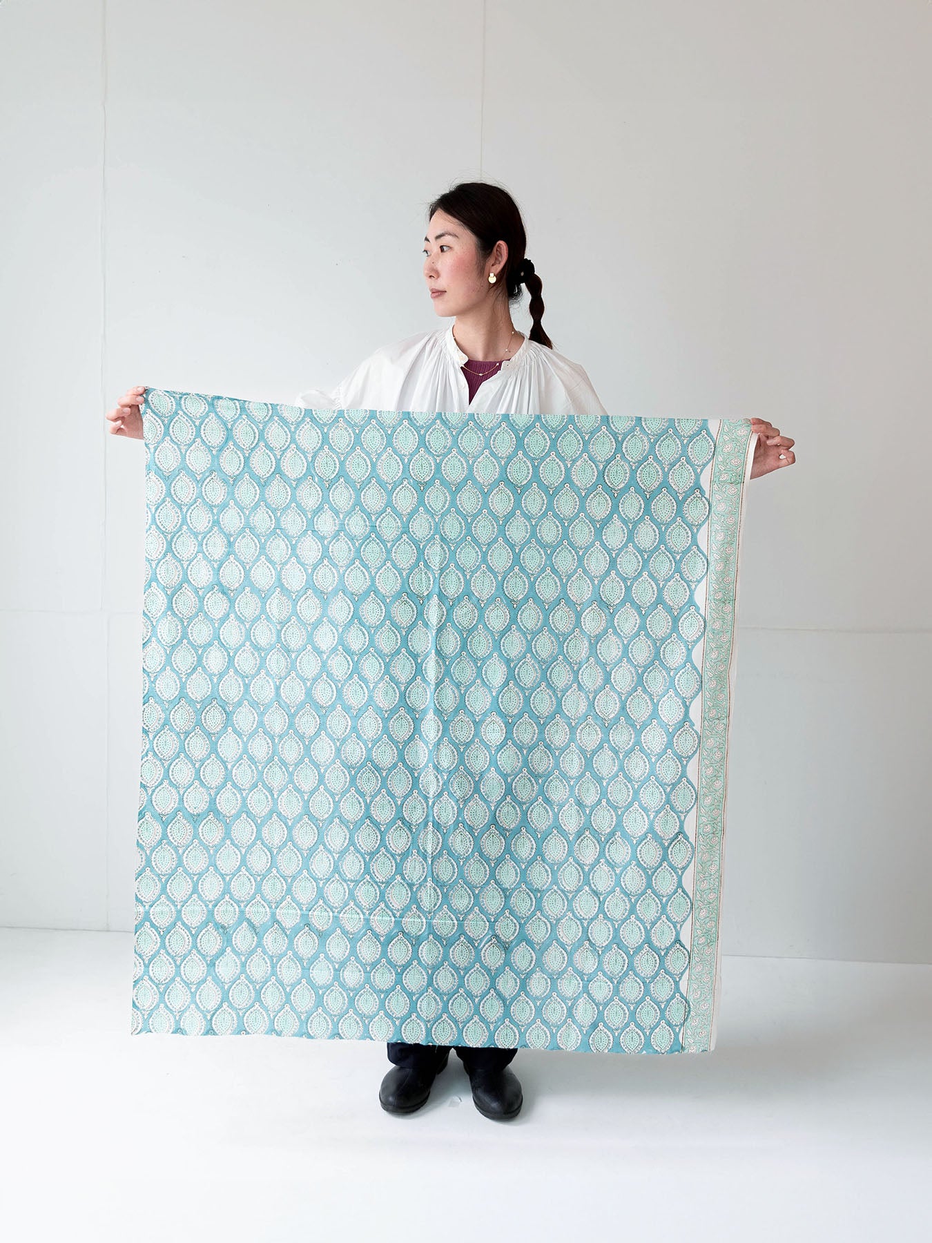 カットクロス ブロックプリント(約100cm角)