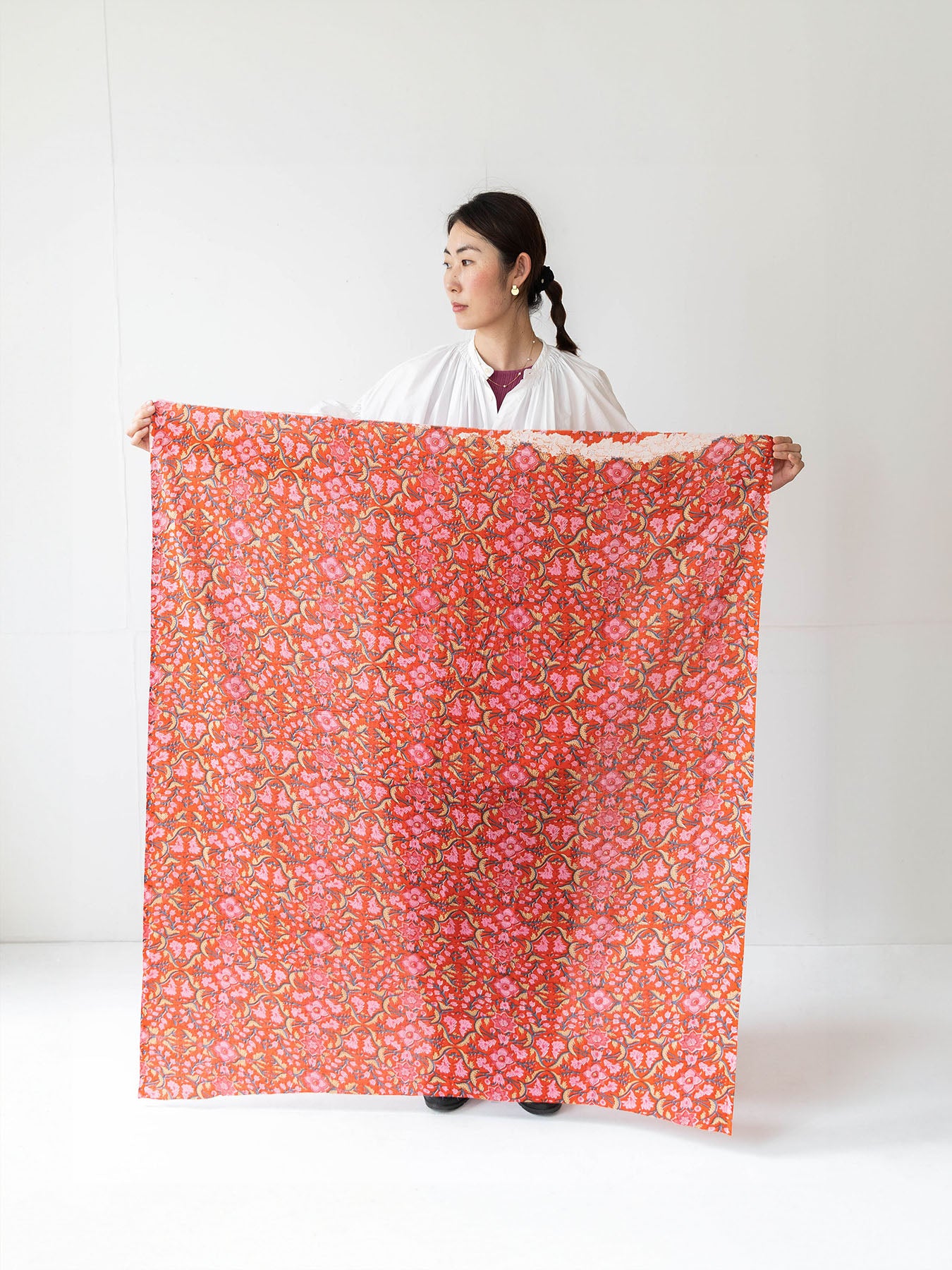 カットクロス ブロックプリント(約100cm角)
