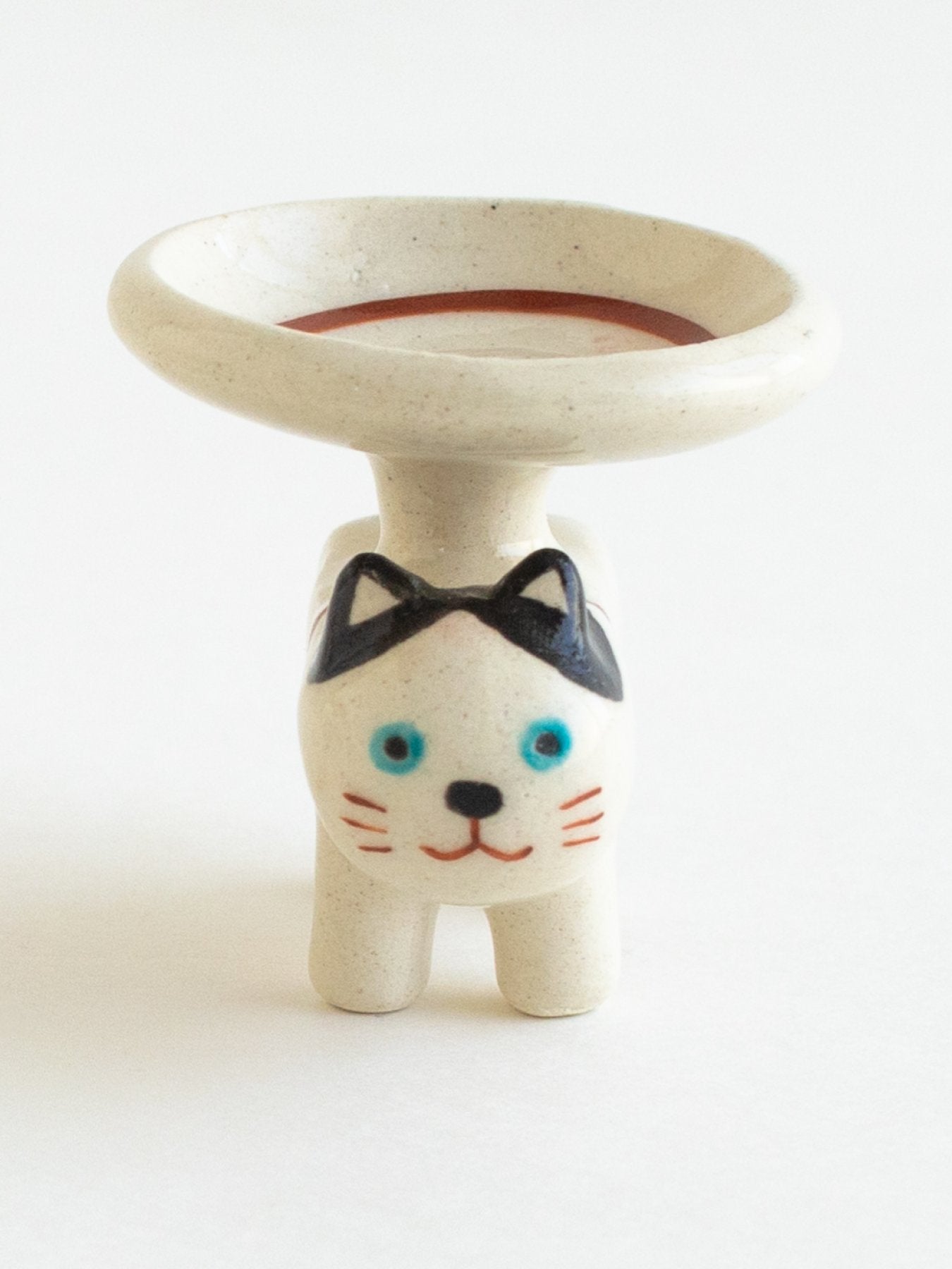 ま工房 子守り猫/豆皿(別注)