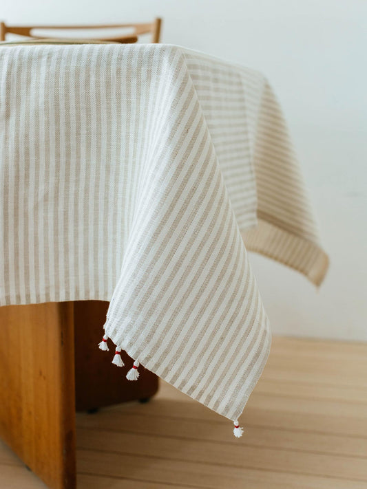 fog linen work × Orné de Feuilles リネンブランケット