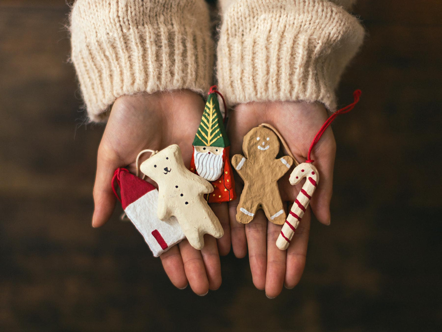 fog linen work ペーパーマッシュ ホリデーオーナメント