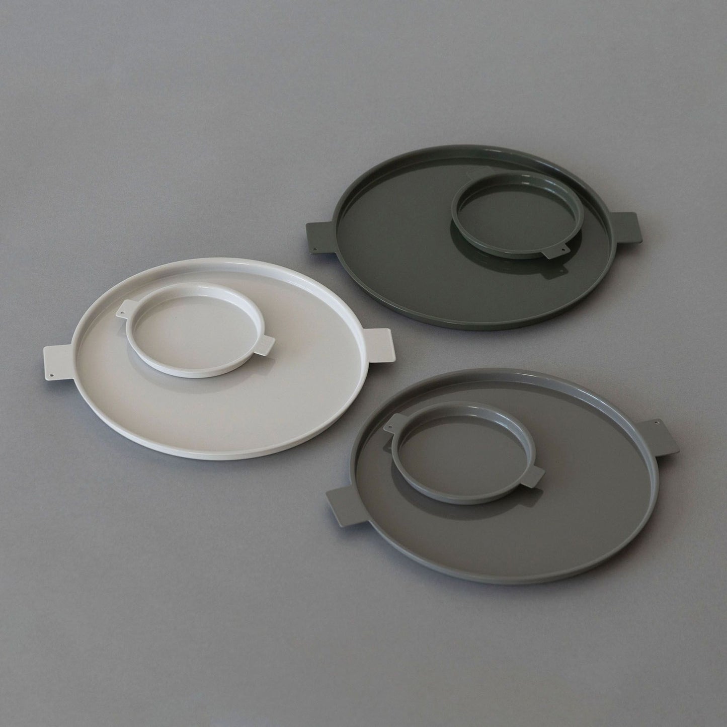 yumiko iihoshi porcelain イイホシユミコ/‘Colored’ aluminum tray round
