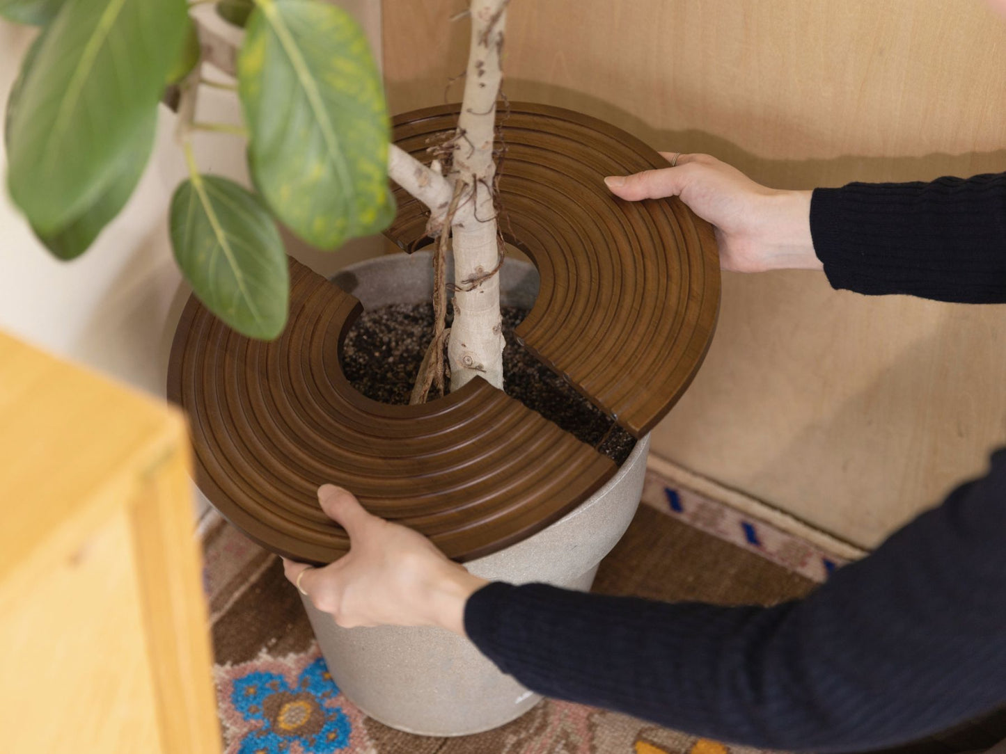 WOOD CIRCLE TRAY(木製トレイ)