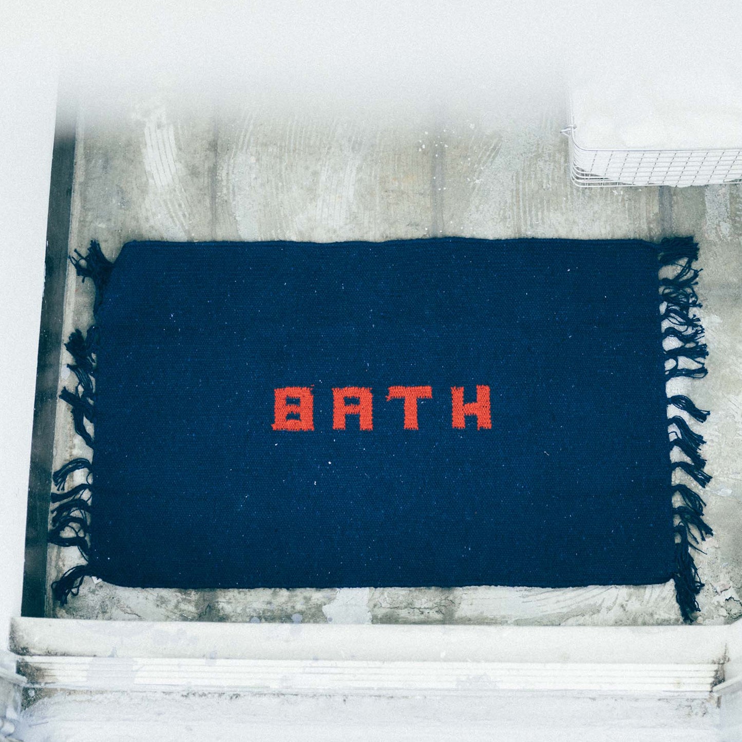 HANDLOOMED RECYCLE YARN BATH MAT 45︎×75cm(バスマット)