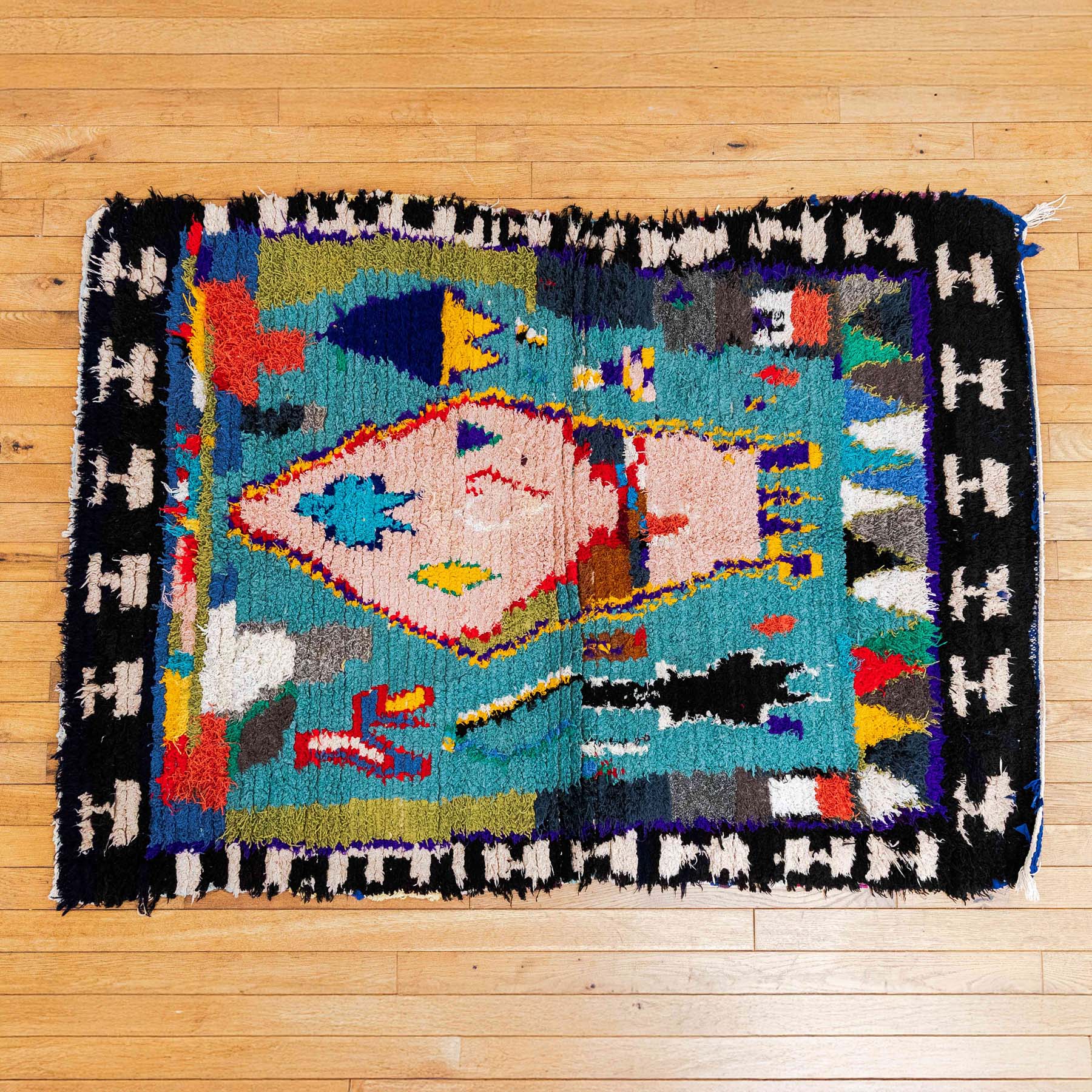 モロッコヴィンテージラグ・ボシャルウィット／J｜オルネ ド フォイユ