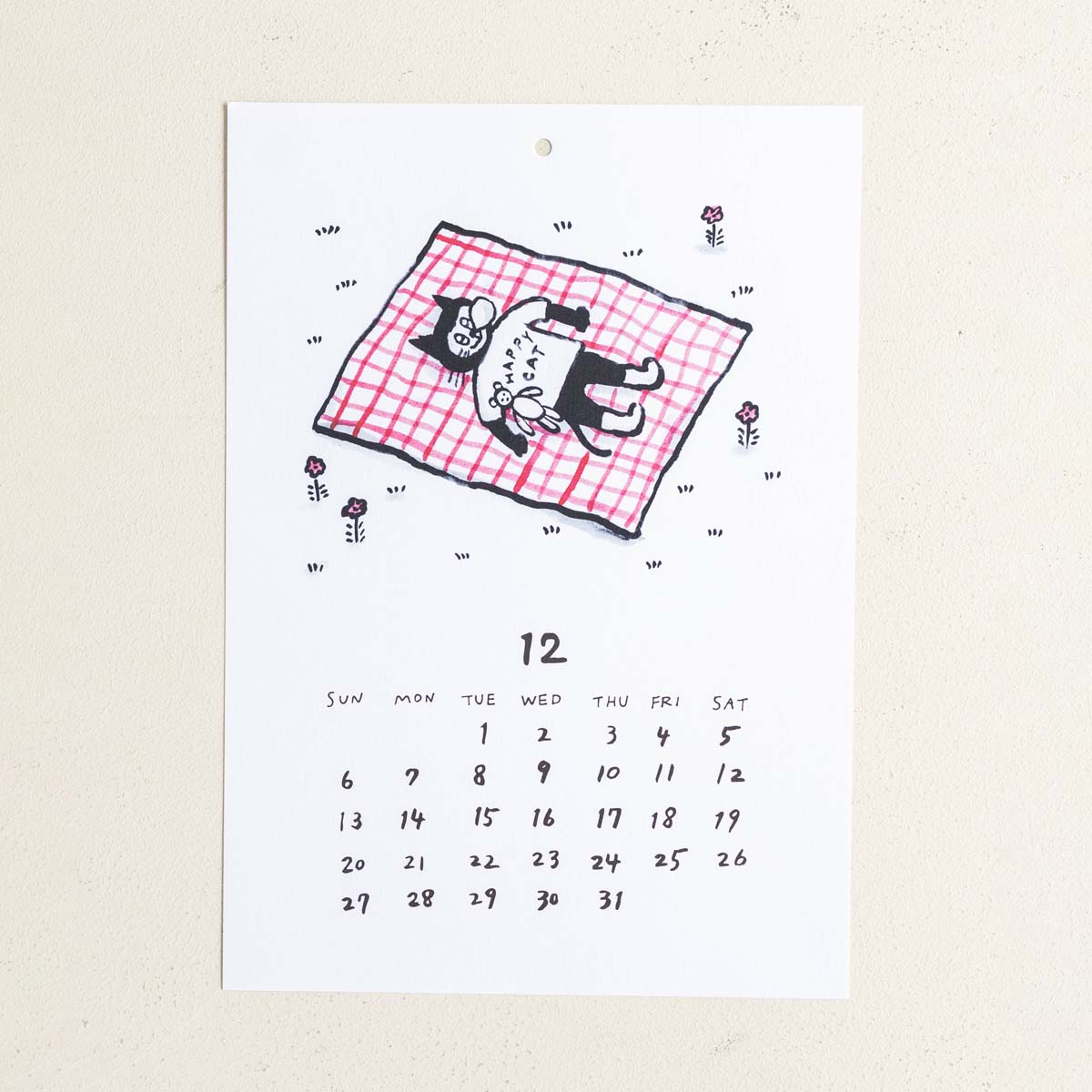 坂巻弓華 HAPPY CAT カレンダー 2026