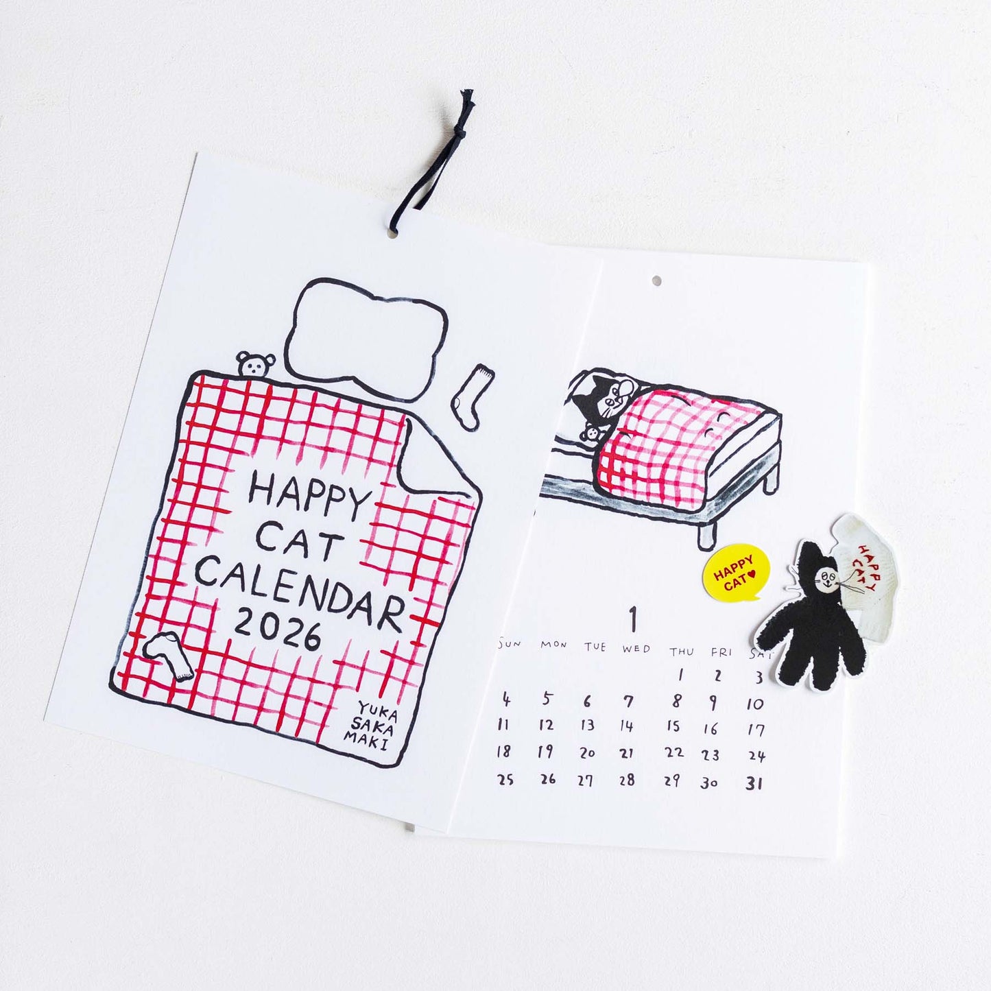 坂巻弓華 HAPPY CAT カレンダー 2026