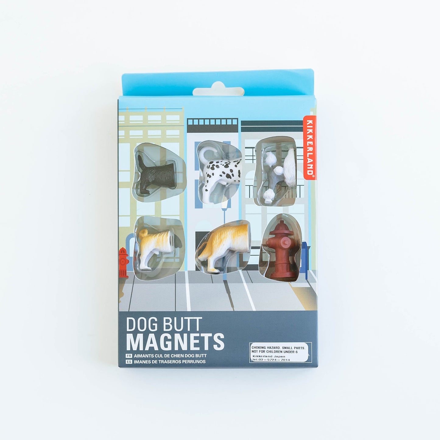 イヌのお尻マグネット(6個セット)