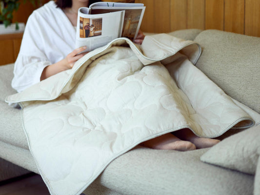 VINTAGE PARACHUTE LINE QUILTED BLANKET(ブランケット)