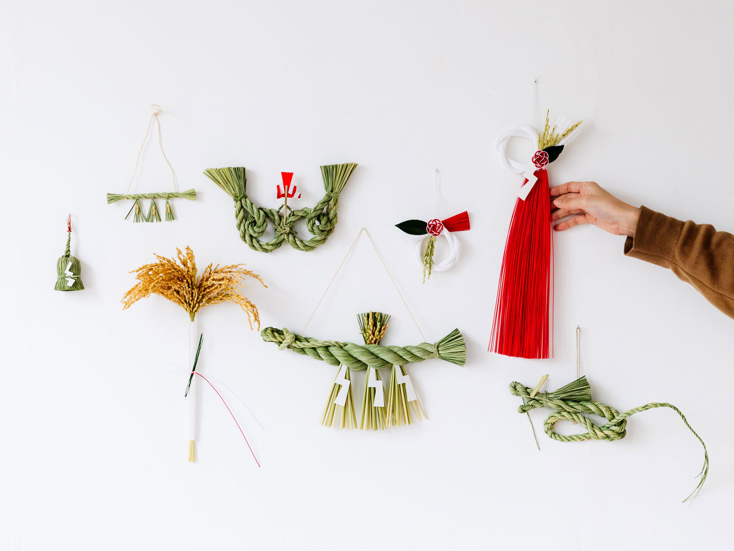 INAKEN わら飾り(通年用)/福鈴飾り(中)