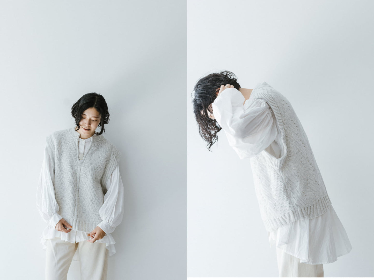 ONICA Superfine Wool Vest/Mist