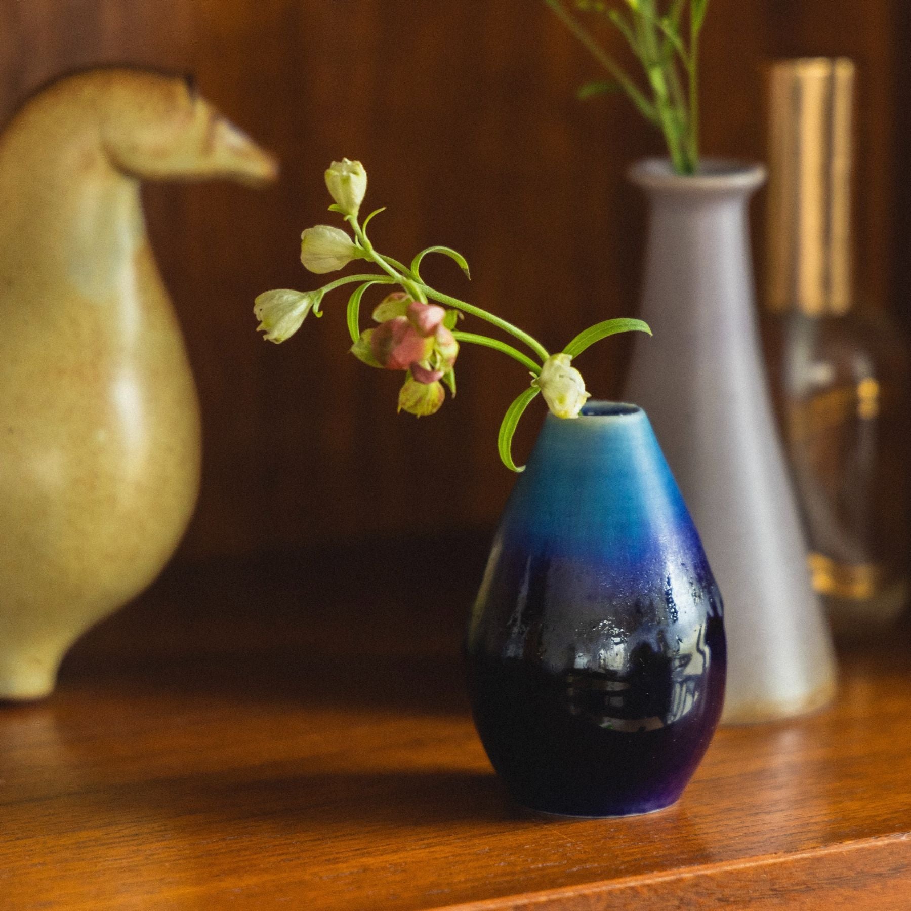 セラミックベース クレイン｜フラワーベース｜オルネ ド フォイユ公式