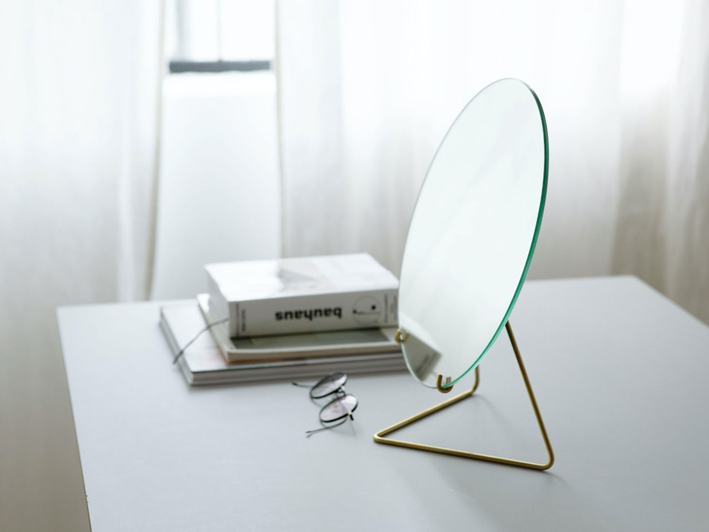 MOEBE STANDING MIRROR／ブラス 30cm