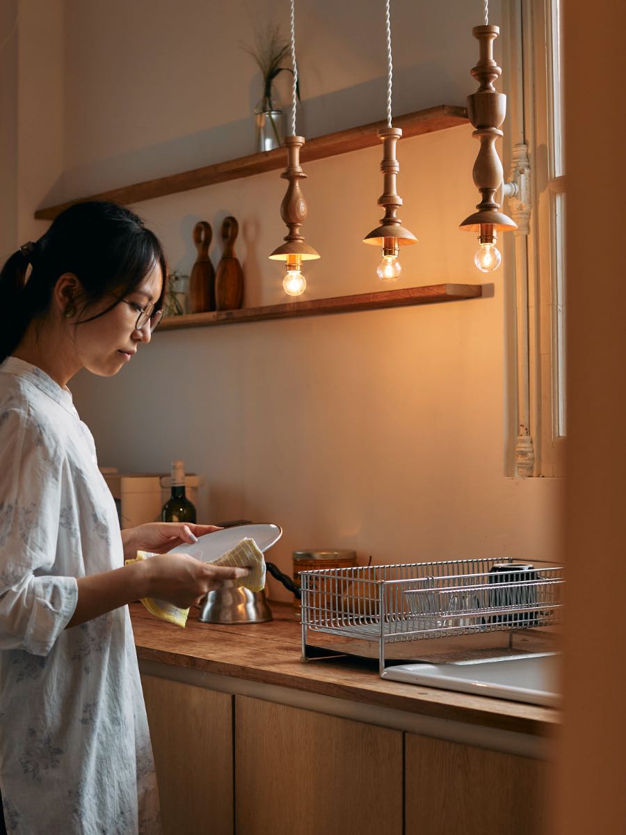 左からS-B、S-A、M-B(使用した電球:白熱電球 E17 口金)