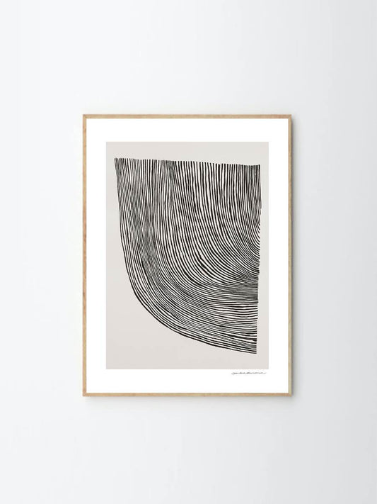 アートポスター Leise Dich Abrahamsen／Curves（30cm×40cm）