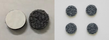 脚裏に付ける保護フェルトシール（4点）が付属します。必要に応じてご使用ください。<br>
※フェルトシールの色味は画像と異なる場合があります。