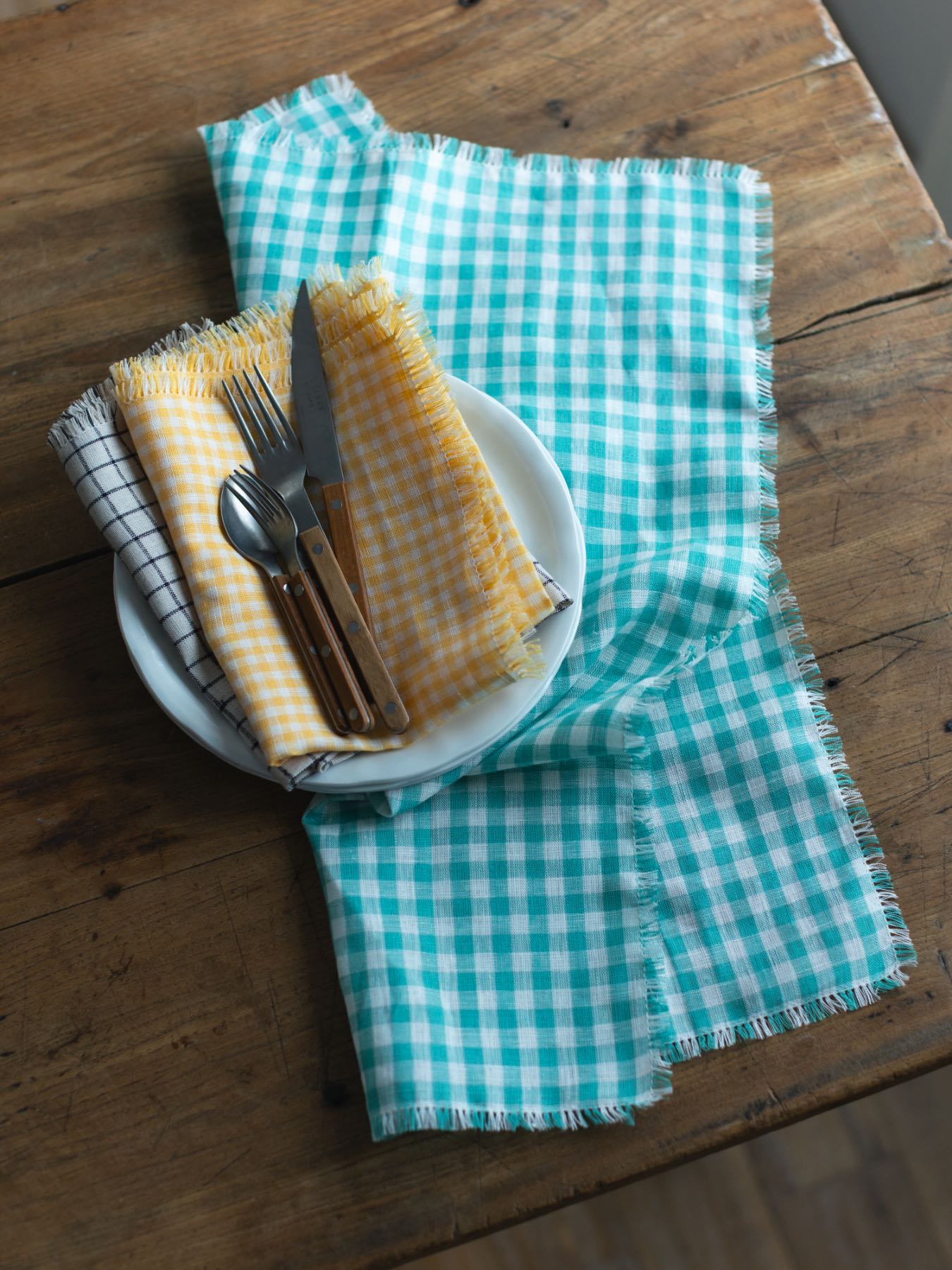 fog linen work × Orné de Feuilles キッチンクロス｜エプロン