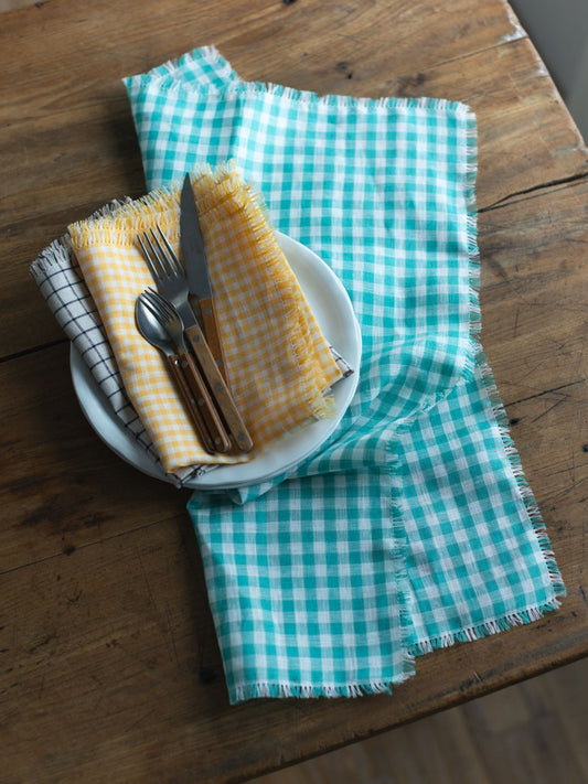 fog linen work × Orné de Feuilles キッチンクロス