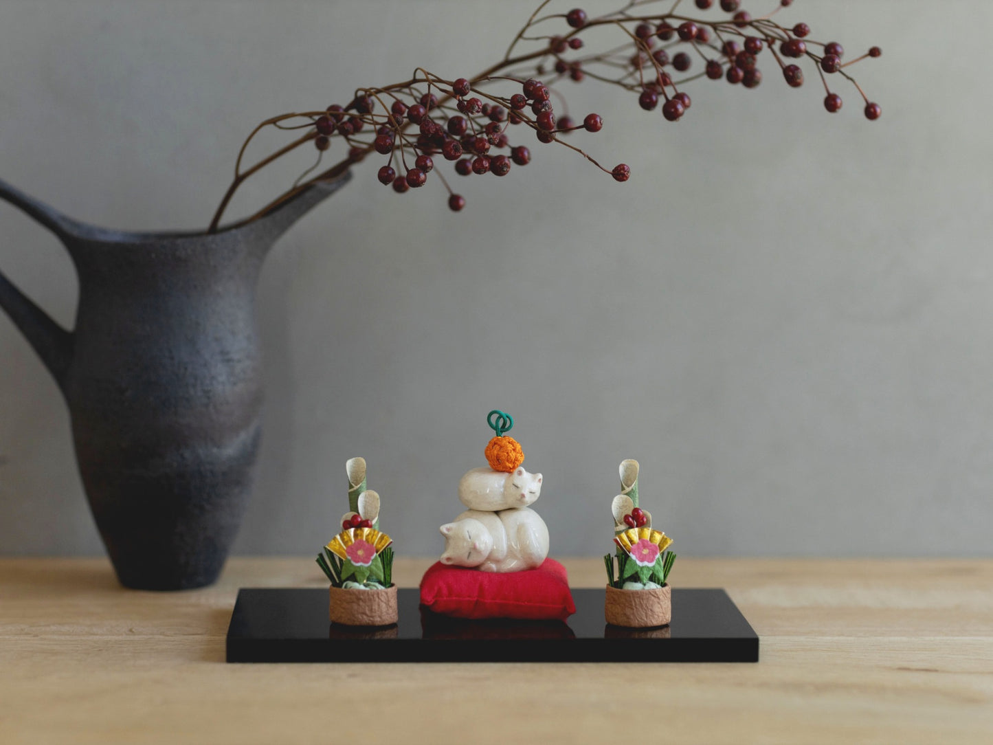 ま工房 × Orneko 猫の鏡餅