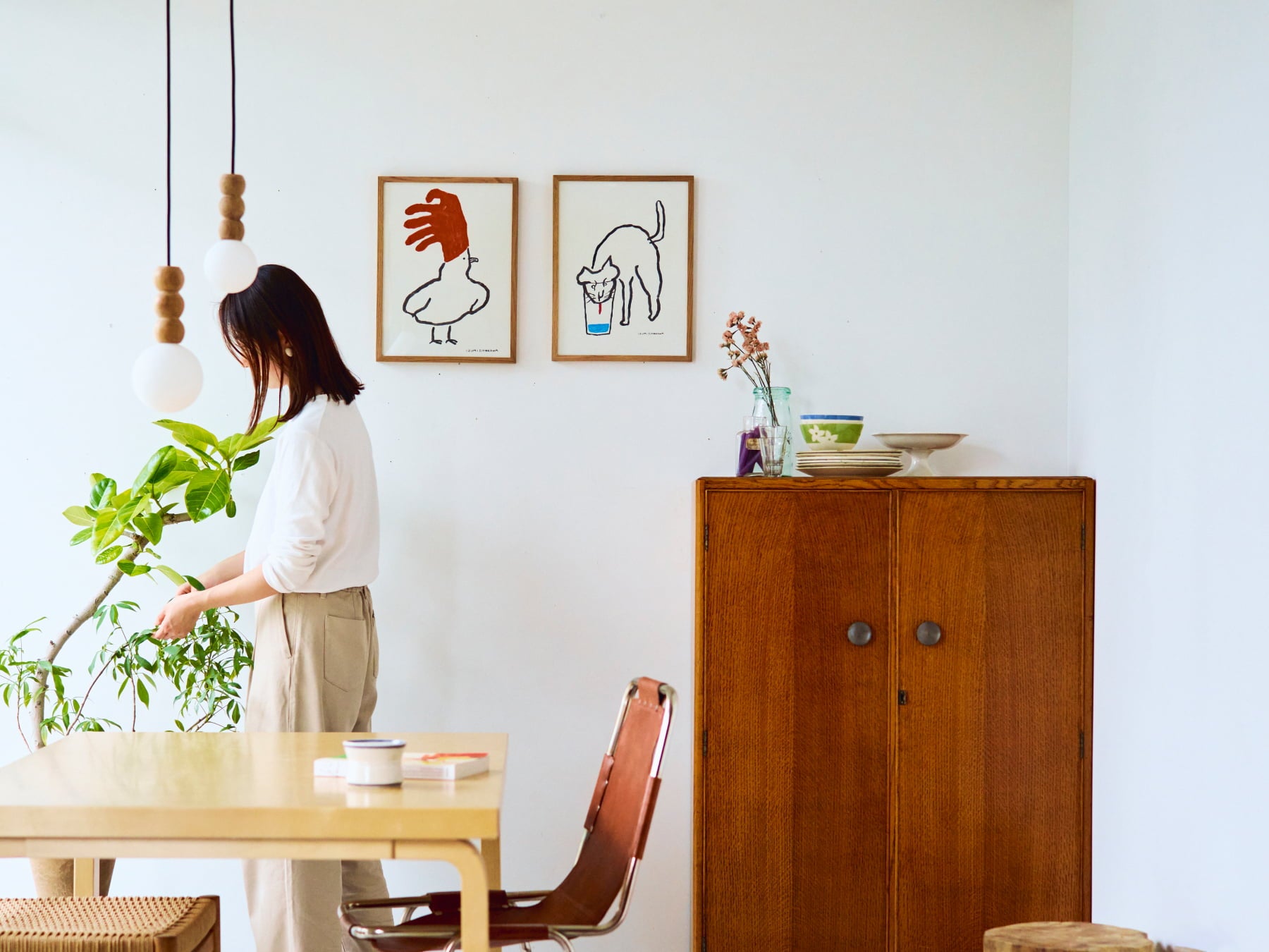 塩川いづみ オリジナルポスター／I wear red（30cm×40cm）｜アート