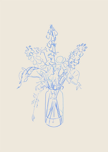 アートポスター Chloe Purpero Johnson／Flower Study（30cm×40cm）