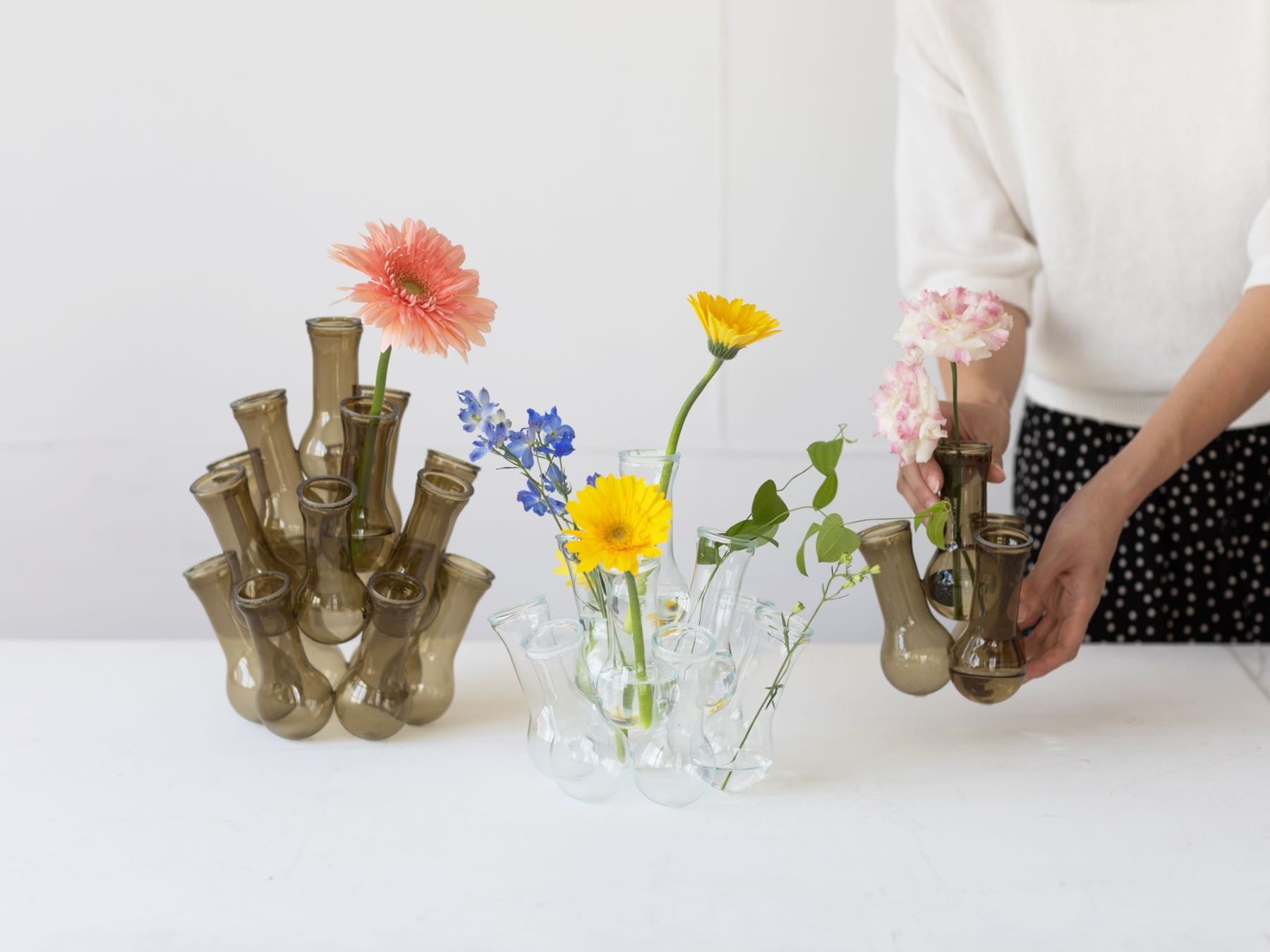 【手作り/一点限り】アーティスティック フラワーベース フラワーベース - suzu - いちじく｜錫製雑貨・酒器の通販は能作