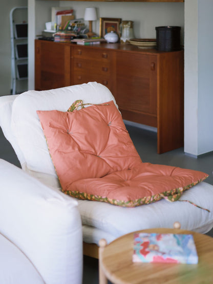 オリジナル・プリントシートクッション／ブロックプリント柄