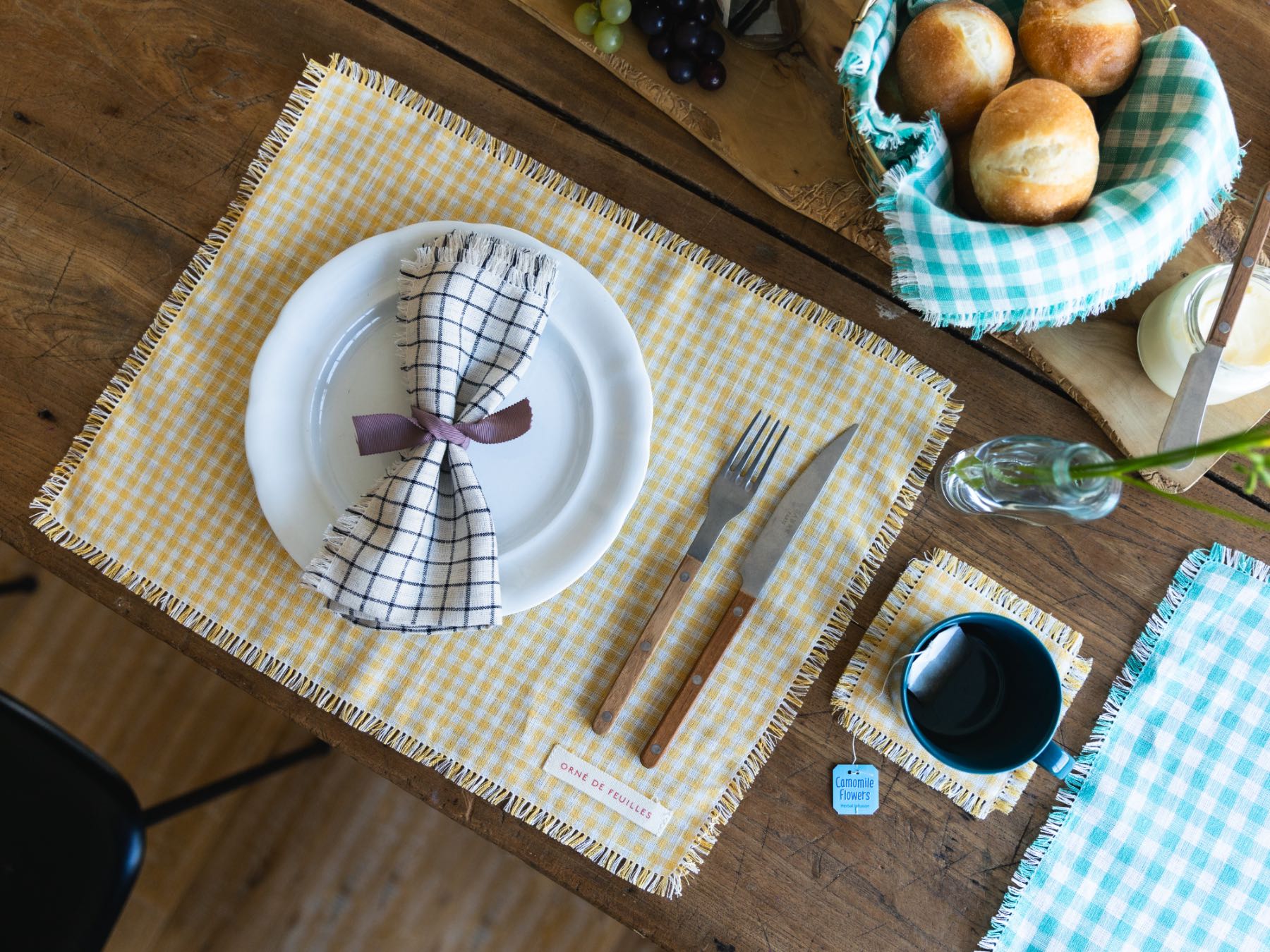 fog linen work × Orné de Feuilles プレースマット｜コースター