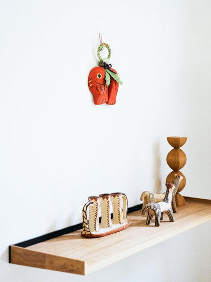 張り子の玄関飾り／向い鯛（別注）