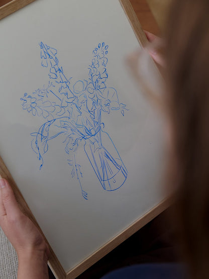 アートポスター Chloe Purpero Johnson／Flower Study（30cm×40cm）