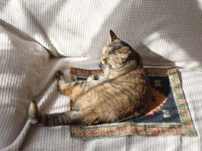 オリジナル・ヴィンテージラグ柄プリントマット