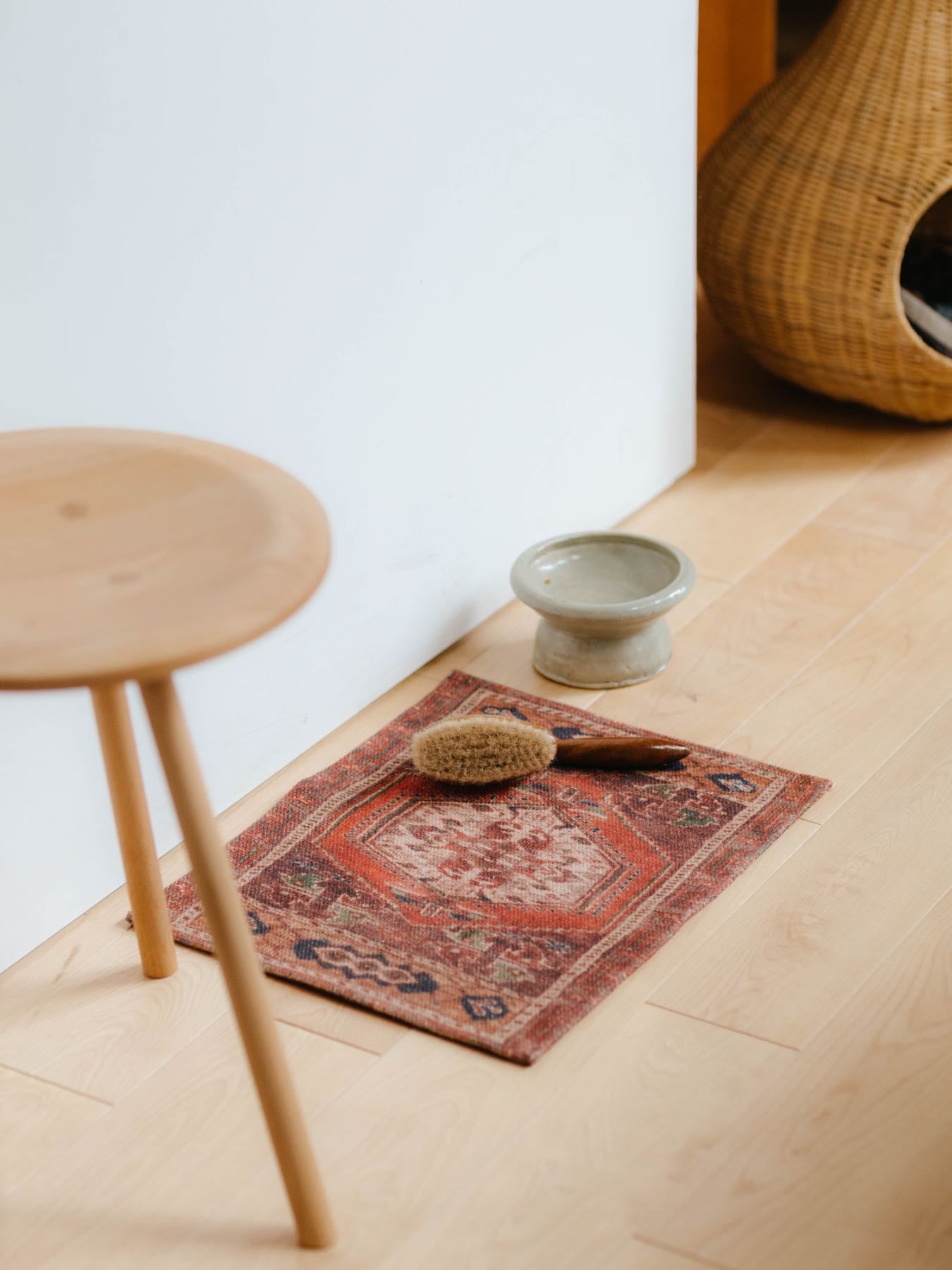 オリジナル・ヴィンテージラグ柄プリントマット