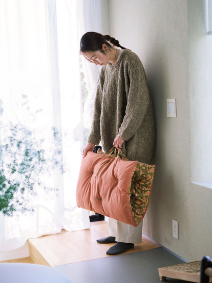 オリジナル・プリントシートクッション／ブロックプリント柄