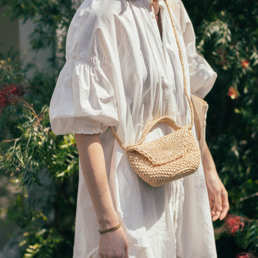LIMAIA PARIS ショルダー付きラフィアバッグ（別注）