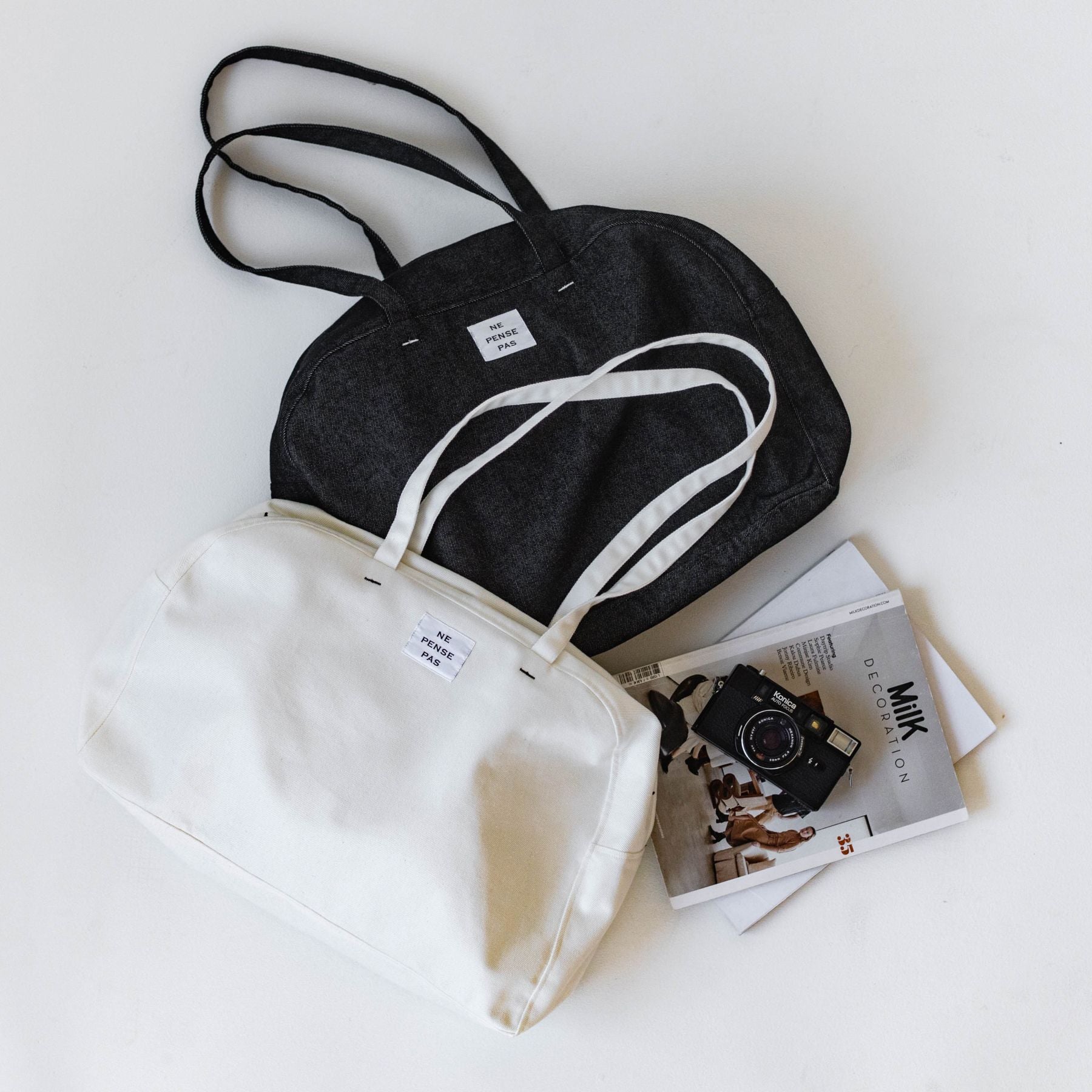 ne pense pas デニムボストンバッグ｜バッグ｜オルネ ド フォイユ公式