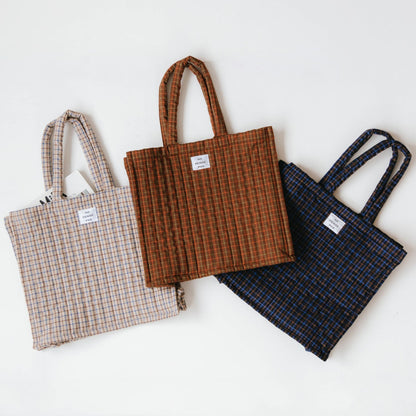 ne pense pas キルティングチェックバッグ