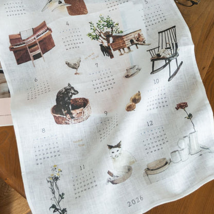 MISATO OGIHARA × fog linen work  2026 リネンカレンダ－