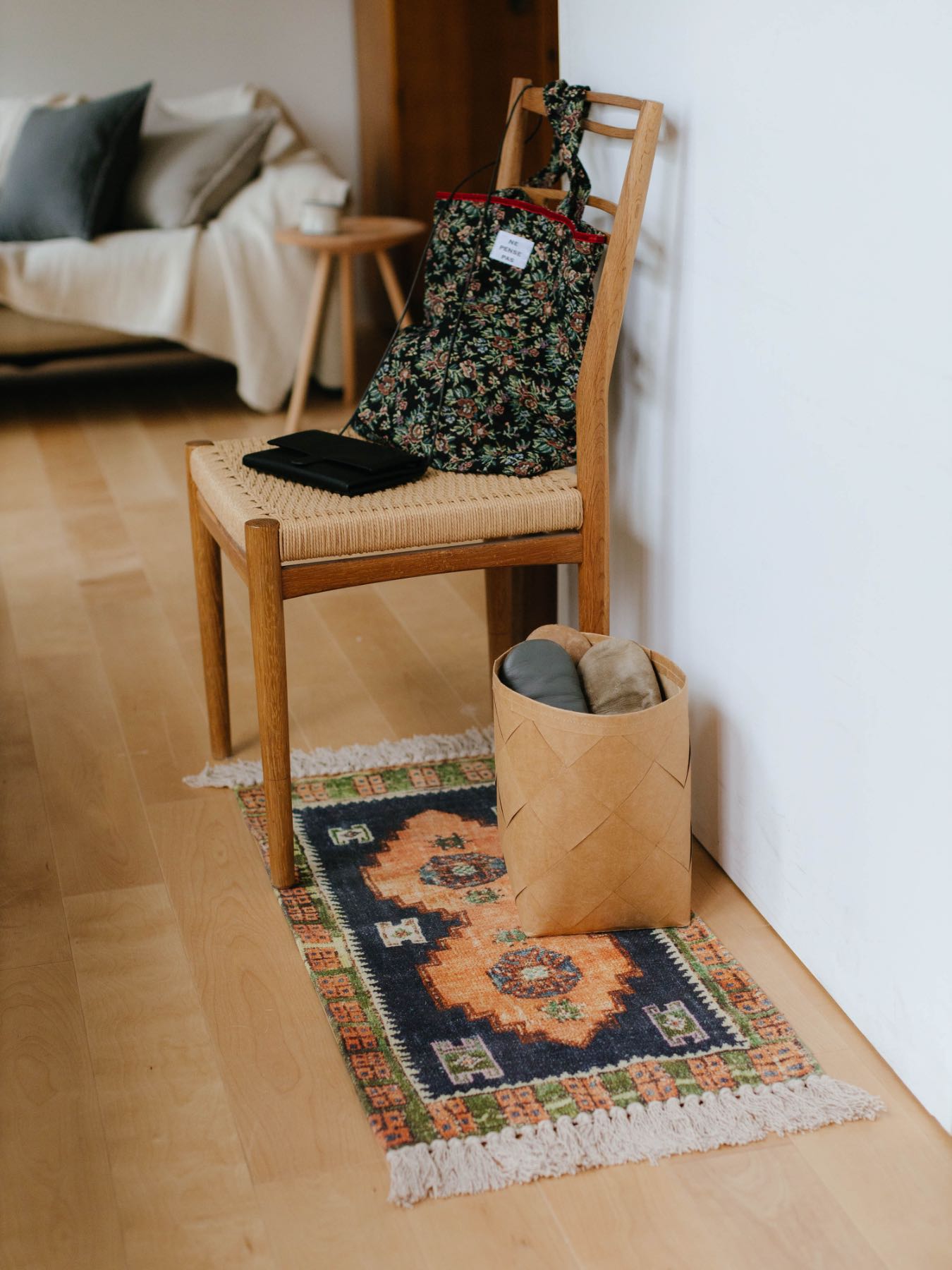 オリジナル・ヴィンテージラグ柄プリントマット｜マット｜オルネ ド