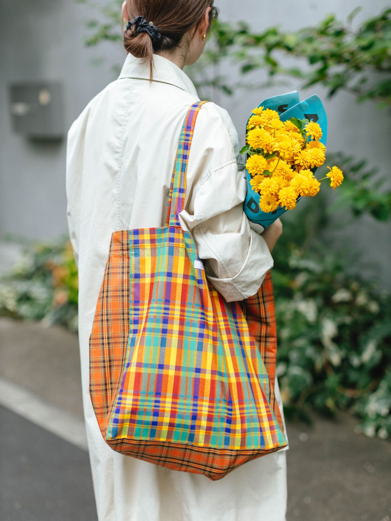 ne pense pas チェックトートバッグ｜バッグ｜オルネ ド フォイユ公式