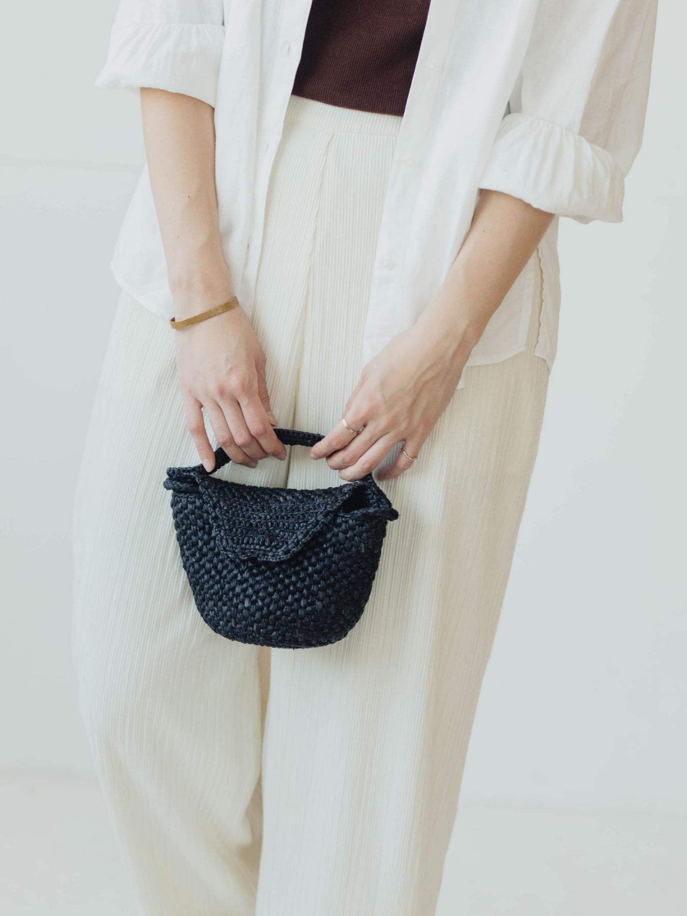 LIMAIA PARIS ショルダー付きラフィアバッグ（別注）｜バッグ