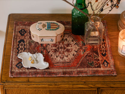 オリジナル・ヴィンテージラグ柄プリントマット